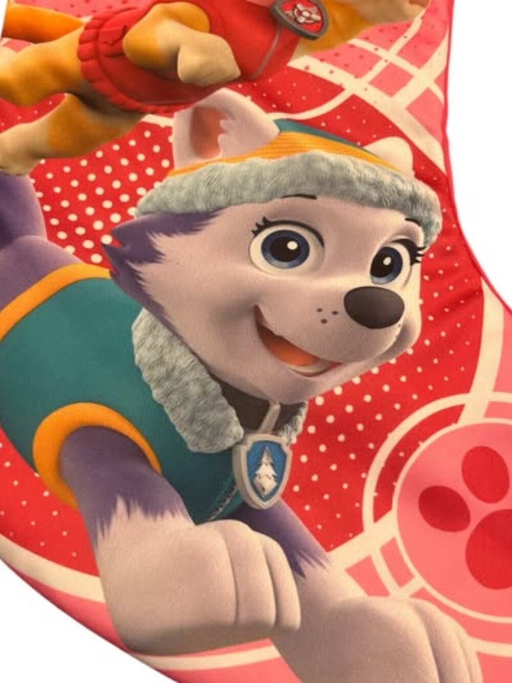 Skye Everest Christmas Stocking PAW PATROL Skye and Everest 19" Like New